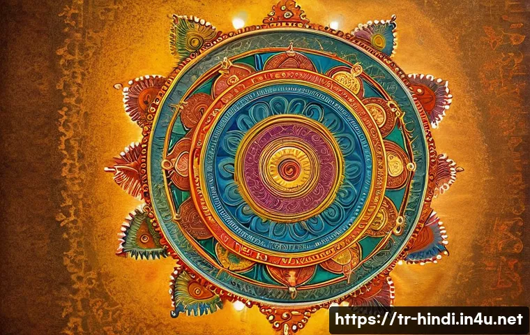 힌디어와 장례 문화 - **Prompt 1: The Cycle of Samsara and Karma**
A serene, artistic depiction of the Hindu concept o...